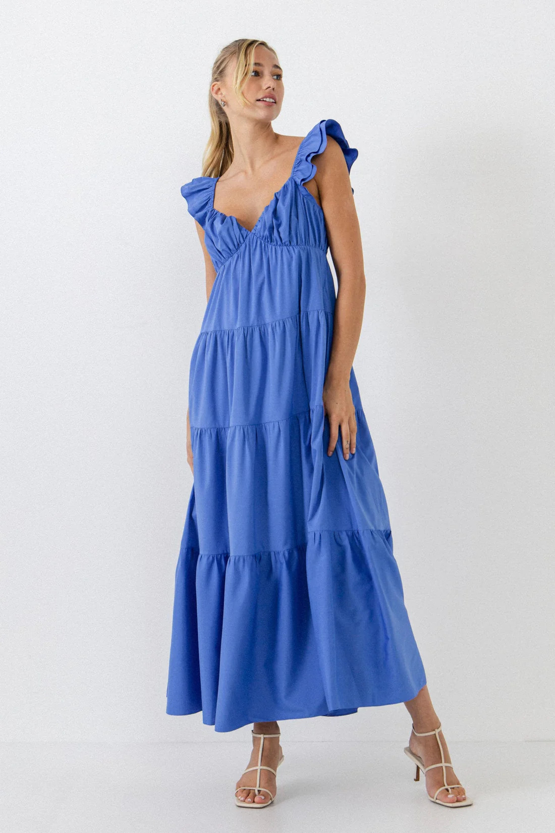 Ruffle Sleeve Maxi Dress | OBJECTRARE