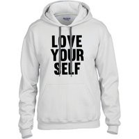 Love Yourself Hoodie | Block Font Design 9 Oz. Dryblend 50/50 Hood | G125 | Etsy (US)