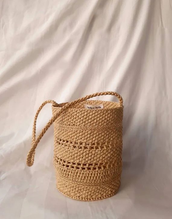 Handmade Charlie Raffia Basket Bag Crochet Bag Handmade Bag | Etsy Canada | Etsy (CAD)