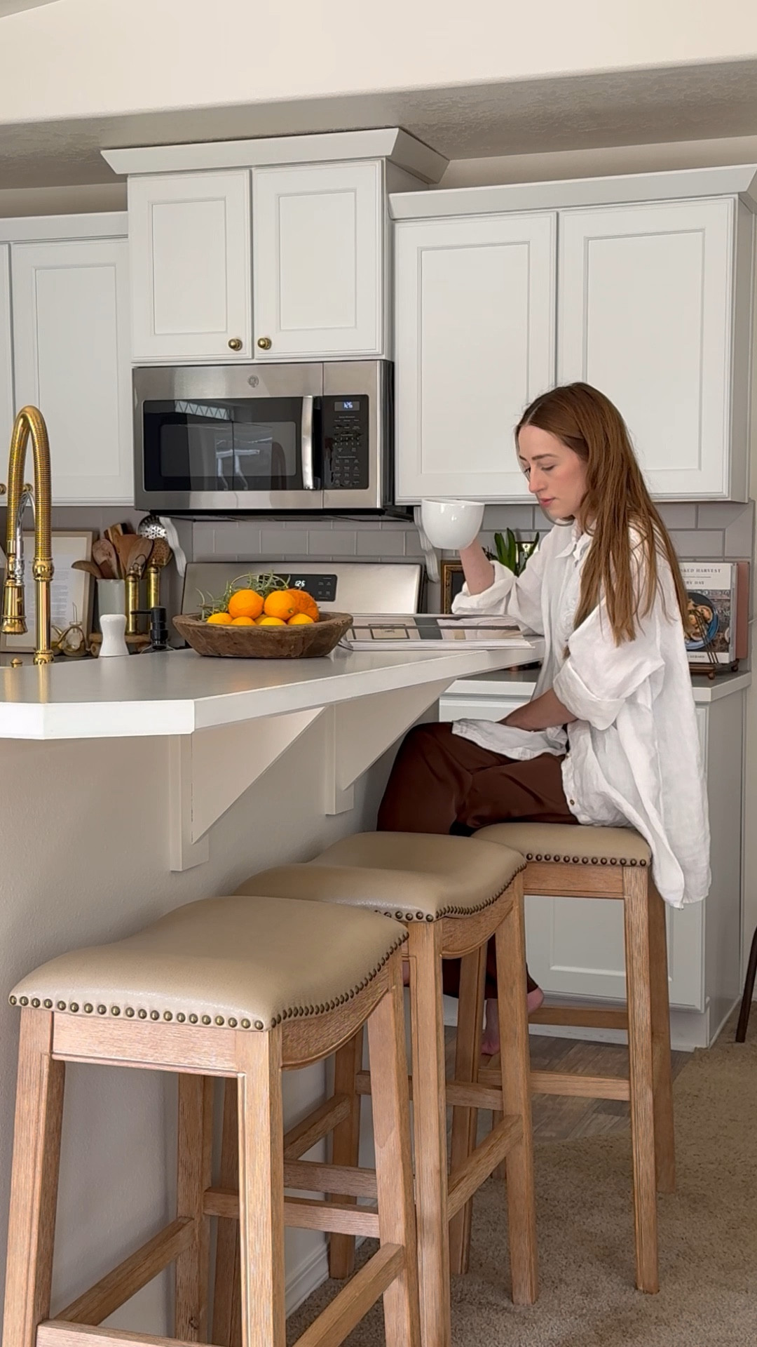 Actually OBSESSED with our new barstools; you can find them straight from Maven Lane (use code CASS10MAVEN there) or Amazon! The wipeable seats were a must for me and they’re made from vegan leather 🫶🏼 

Everyone in our family has been enjoying the comfort of the saddle seats too, def a win! 

#LTKFindsUnder100 #LTKHome