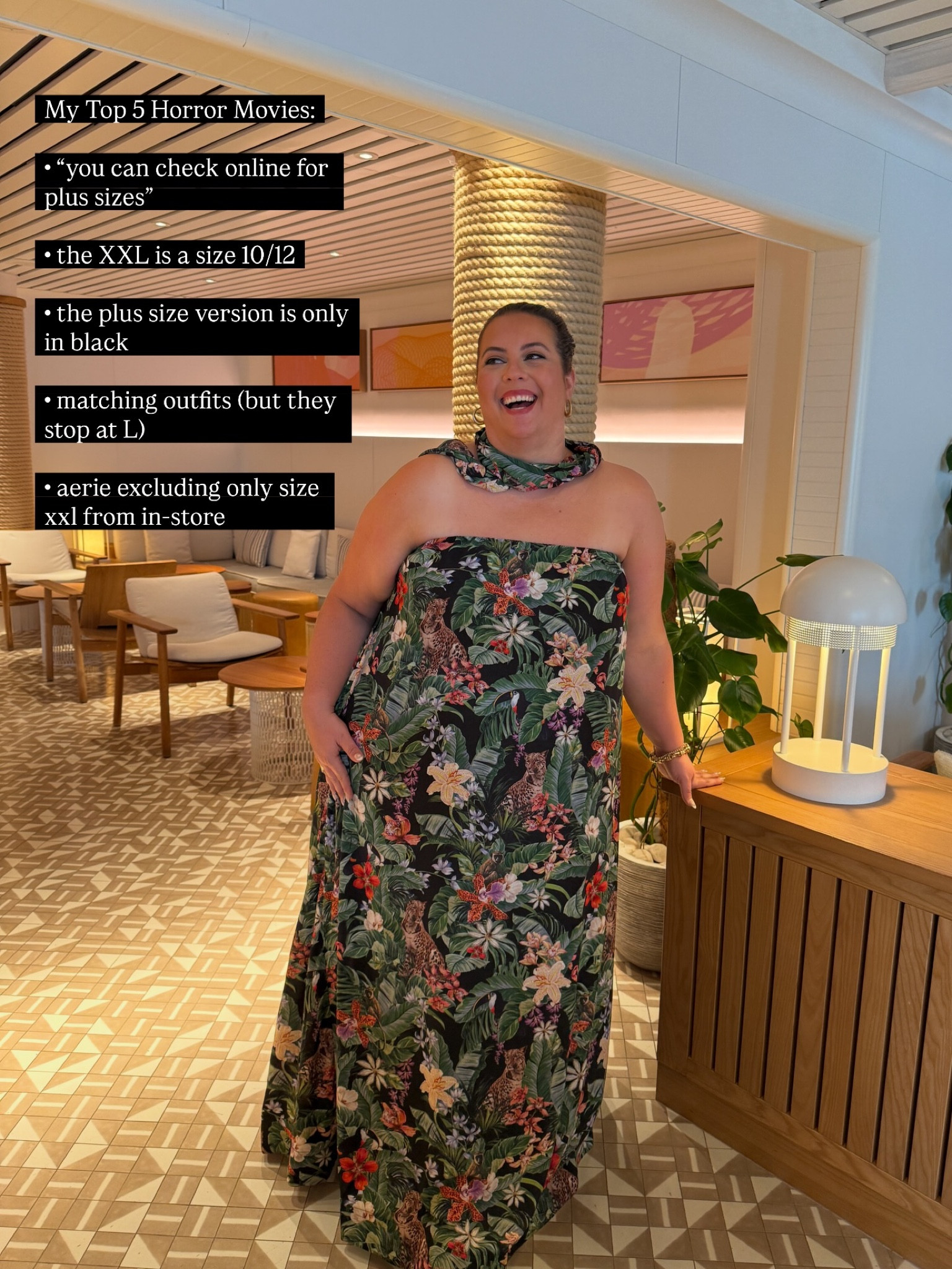 curvy girls add yours in the comments pls 👇🏼

Top 5 horror movies plus size edition 

Wearing @showmeyourmumu on a @virginvoyages cruise.

#LTKPlusSize