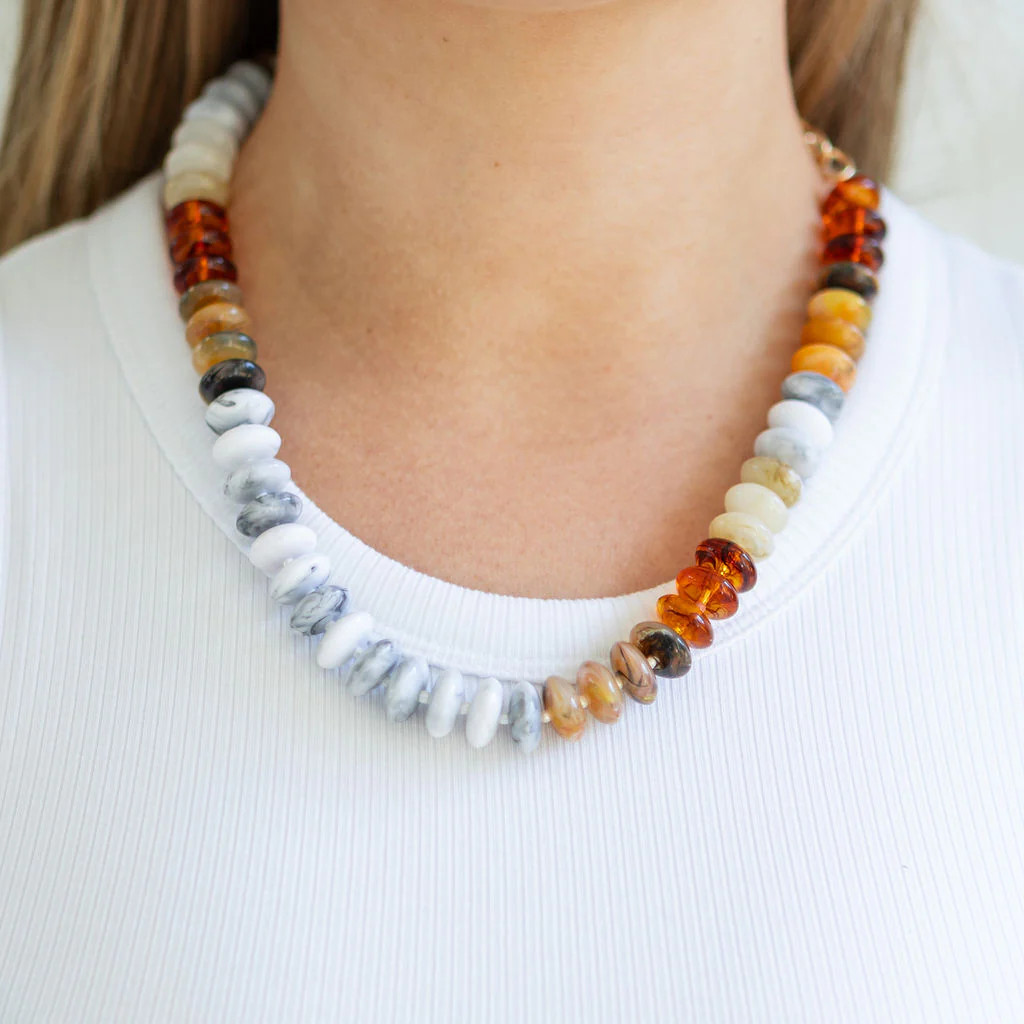 Honey Maple Resin Necklace | Erin McDermott Jewelry