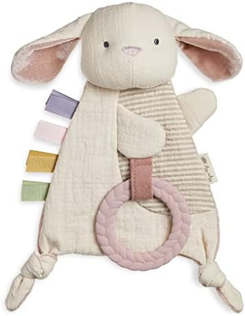 Itzy Ritzy Bitzy Crinkle; Sensory Crinkle Toy with Teether, Bunny (CRKL8447) | Amazon (US)