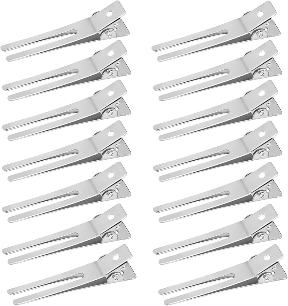 Korintin Alligator Hair Clips, 50Pcs/Set Double Prong Hair Clip, 1.8" Metal Hair Clips, Hair Barr... | Amazon (CA)
