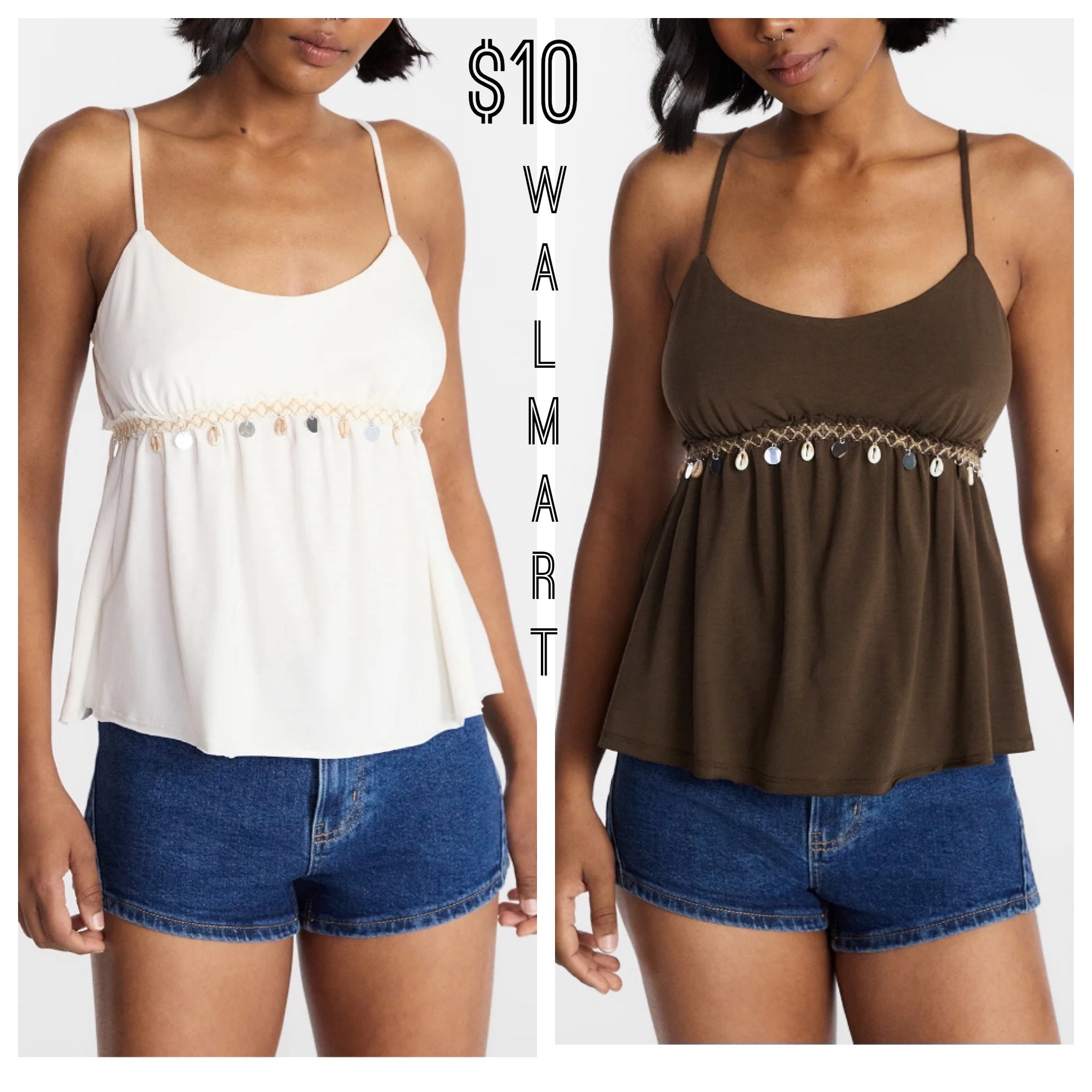 No Boundaries Shell Babydoll Cami
