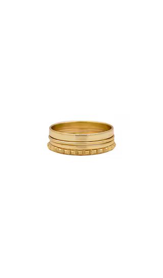 Stacking Ring Set in Gold | Revolve Clothing (Global)