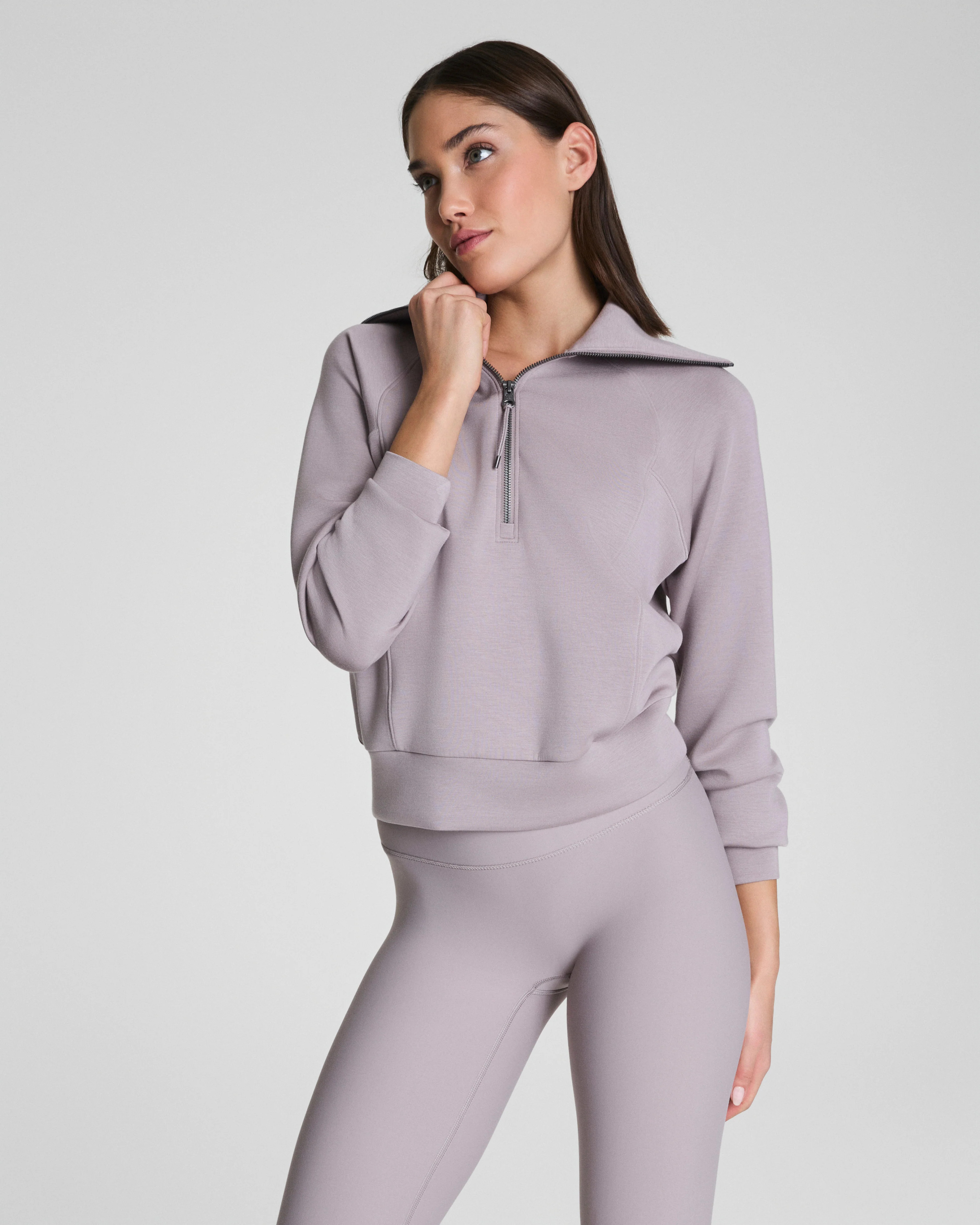 AirEssentials Lightweight Half Zip Sweatshirt | SPANX | Spanx Canada