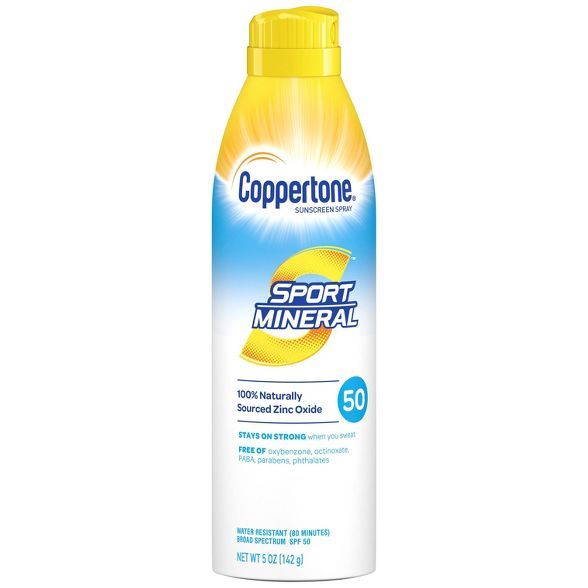 Coppertone Sport Mineral Sunscreen Spray - SPF 50 - 5oz | Target