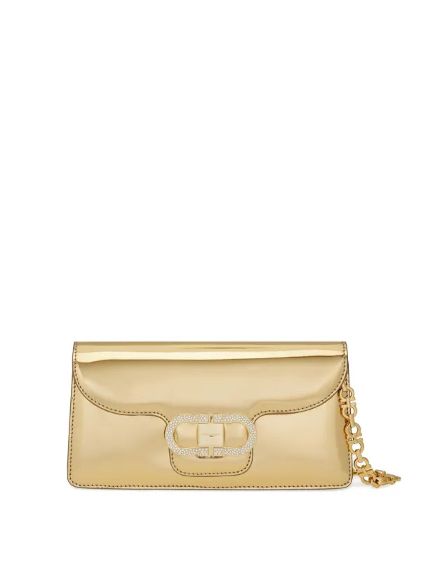 mini Double Gancini chain clutch bag | Farfetch Global