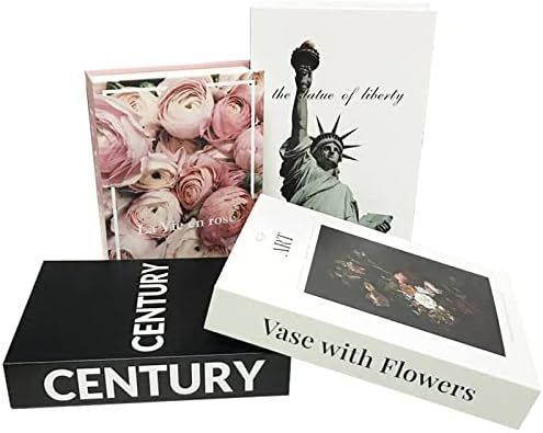 4pcs Fashion Decorative Books Faux Books for Decoration Modern Coffee Table Books Decor Decorativ... | Amazon (US)