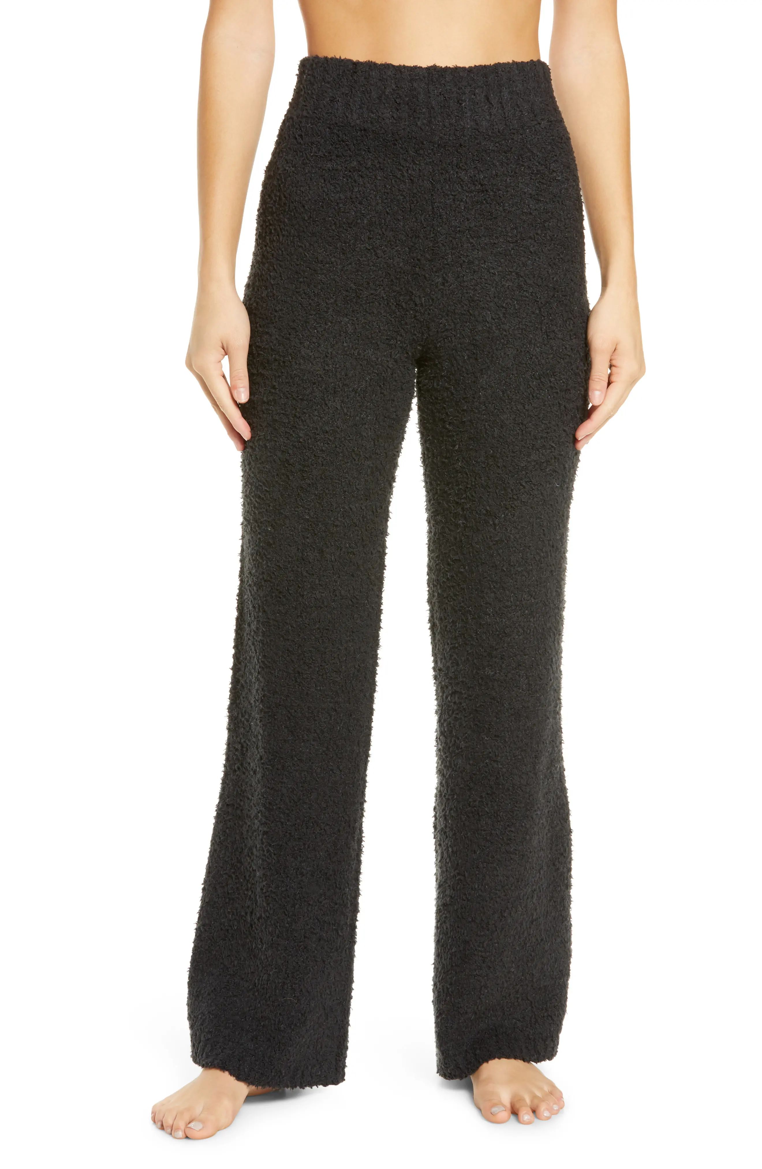 SKIMS Cozy Knit Pants in Onyx at Nordstrom, Size Xx-Small | Nordstrom