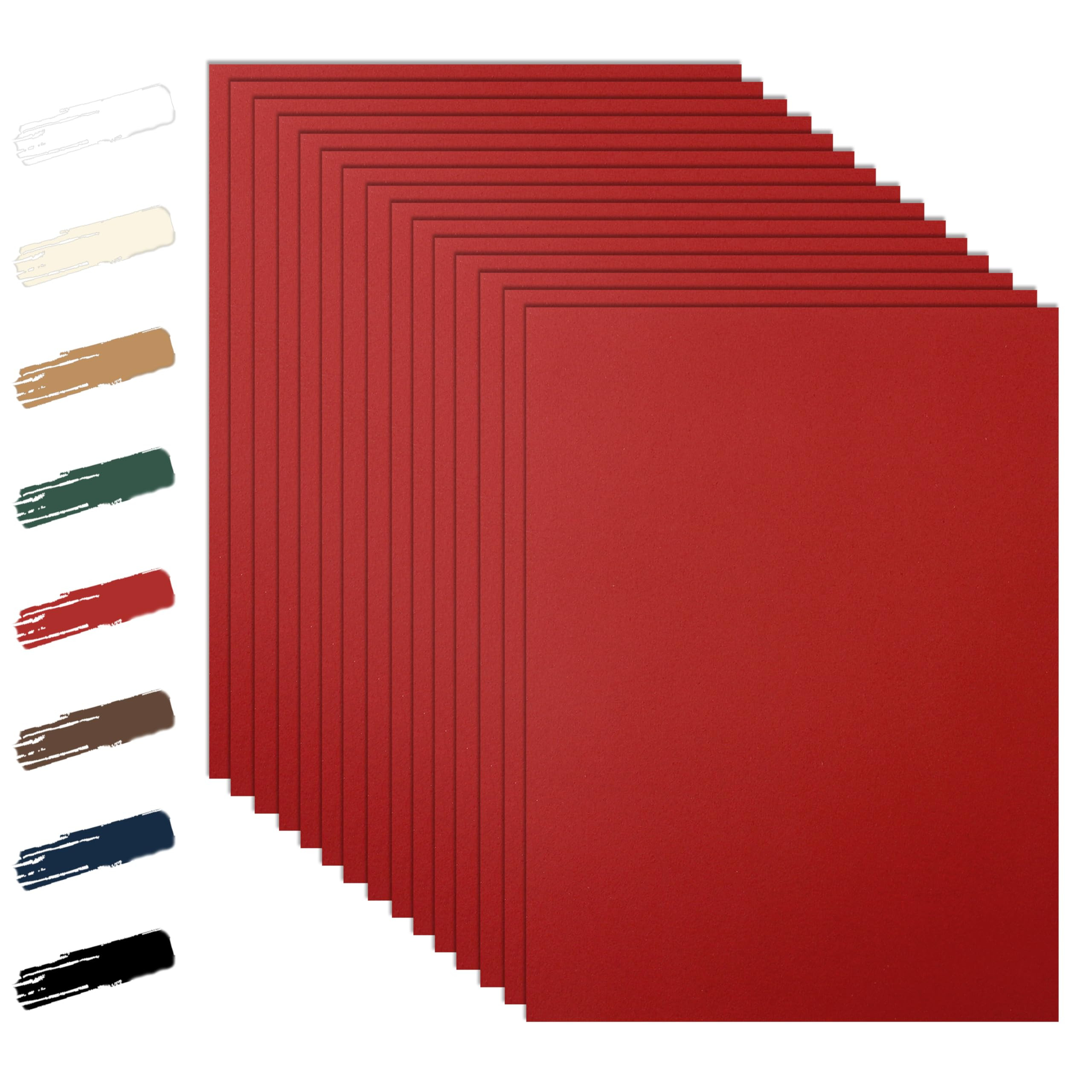 28 Sheets Christmas Red Cardstock 8.5 x 11 Craft Paper, 250gsm/92lb Heavyweight Paper Card Stock ... | Amazon (US)
