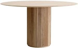 Solid Wood Dining Table Designer Coffee Table Furniture Wood 31.5" l X31.5 w X 29.5"（Wood Deskt... | Amazon (US)