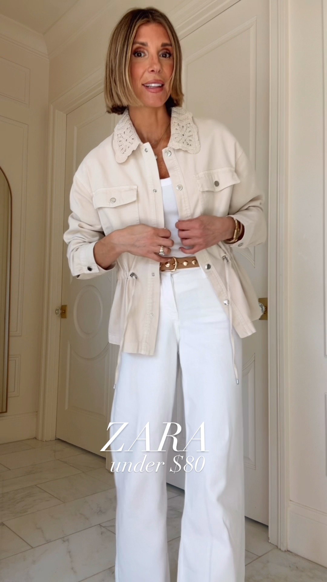 I'm wearing size small in my jacket and 2/25 in my Zara jeans. 

@Zara @cellajaneblog 