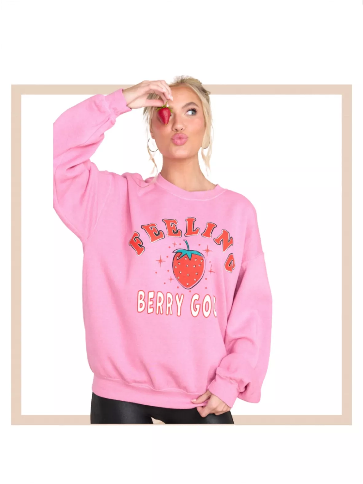 Feeling Berry Good Pink Sweatshirt curated on LTK