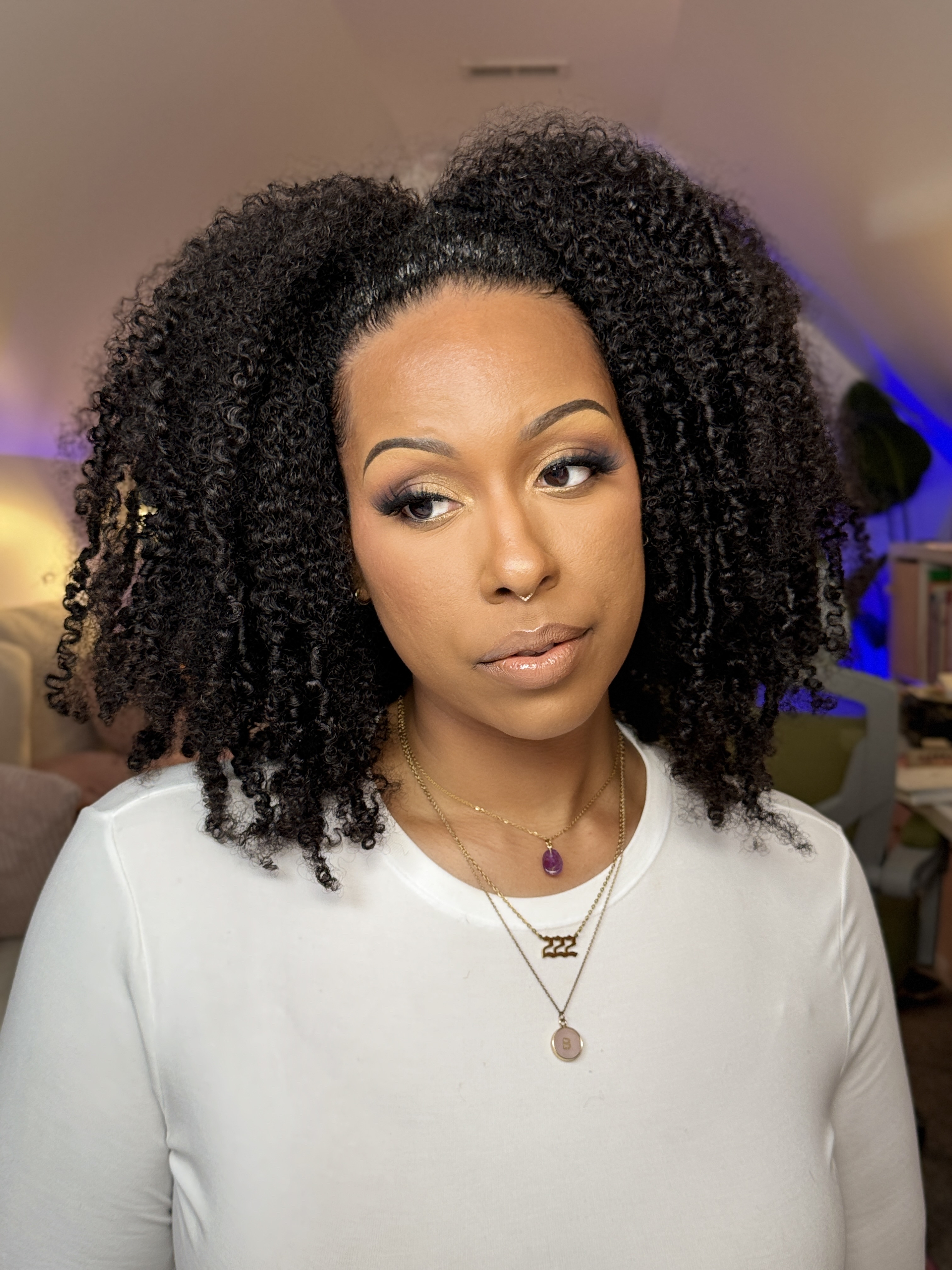 Hair: HerGivenHair kinky curly half wig

#LTKBeauty #LTKStyleTip #LTKMidsize