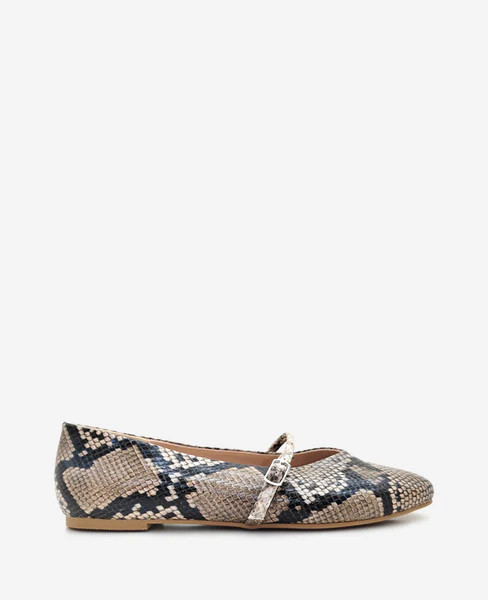 Magnolia Snakeskin Leather Ballet Flat | Kenneth Cole