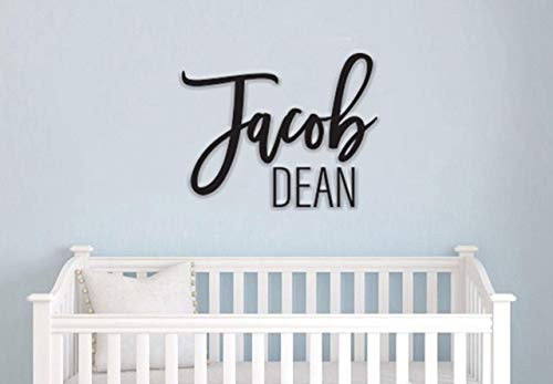 Custom Name Sign - First and Middle Name Sign - Personalized Name Decor, Nursery Decor | Amazon (US)