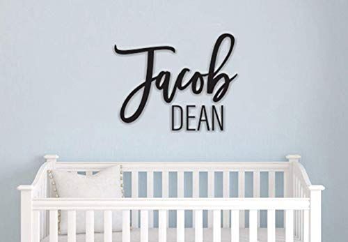 Custom Name Sign - First and Middle Name Sign - Personalized Name Decor, Nursery Decor | Amazon (US)