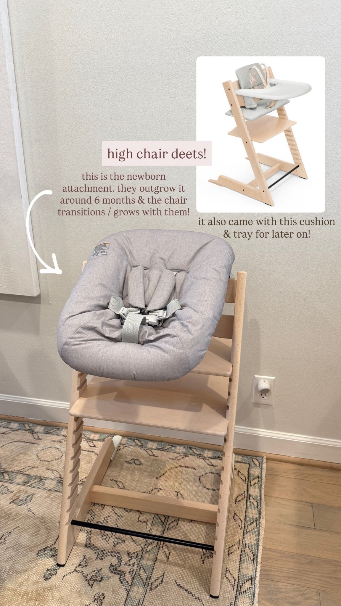 Our baby high chair details! 