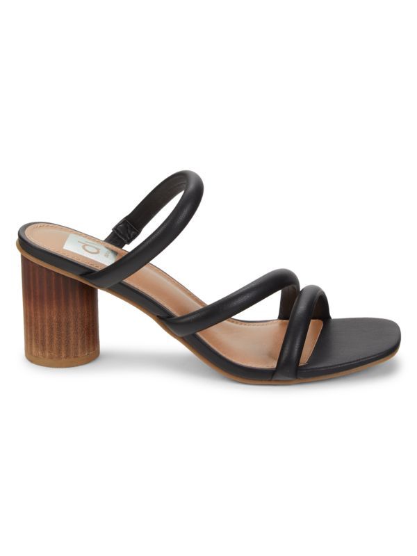 ​Mona Faux Python Block Heel Sandals | Saks Fifth Avenue OFF 5TH