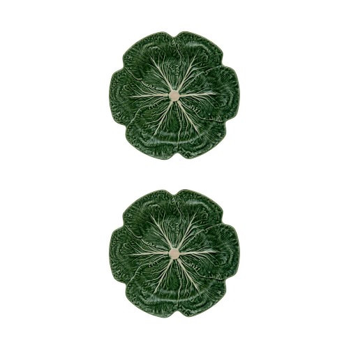 Bordallo Pinheiro Cabbage Charger Plate, Set of 2, Green | Williams-Sonoma