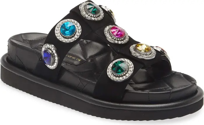 Kurt Geiger London Orson Crystal Slide Sandal (Women) | Nordstrom | Nordstrom