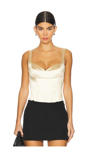 x Intimately FP Casino Dusk To Dawn Bodysuit in Latte Combo | Revolve Clothing (Global)