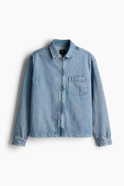 H & M - Regular-Fit Denim Overshirt - Blue | H&M (US + CA)