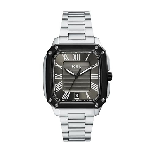 Fossil Men's Crosby Three-Hand Date Stainless Steel Watch, FS6122 | Amazon (US)