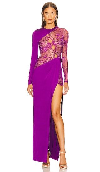 X REVOLVE Hillary Gown in Purple | Revolve Clothing (Global)