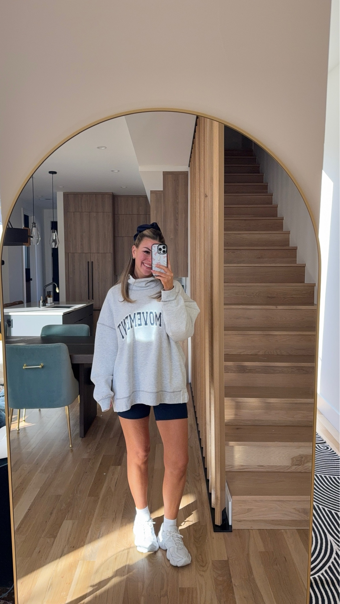 Free people movement sweatshirt and biker short athletic set everyday loungewear. 

Wearing my usual smalls. 

Factor code: 50emerson
Js health: emerson15

#LTKActive #LTKFitness #LTKSeasonal