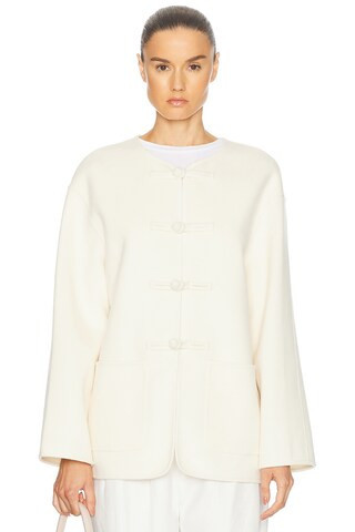 Rohe Traditional Double-Faced Jacket in White | FWRD 