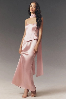 Mare Mare Mimi Satin Corset Dress | Anthropologie (US)