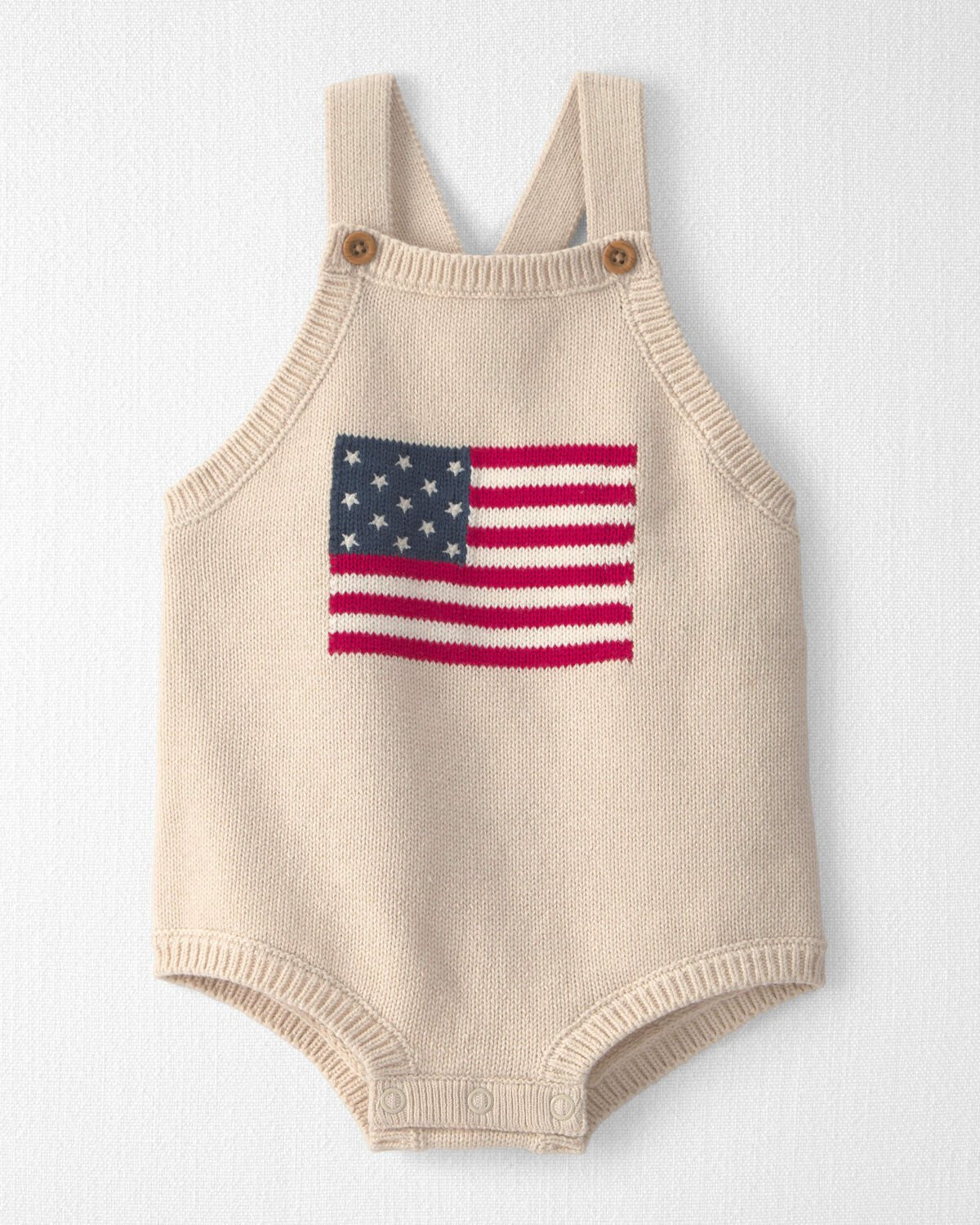 Baby Organic Cotton American Flag Sweater Knit Bubble | Carter's Inc