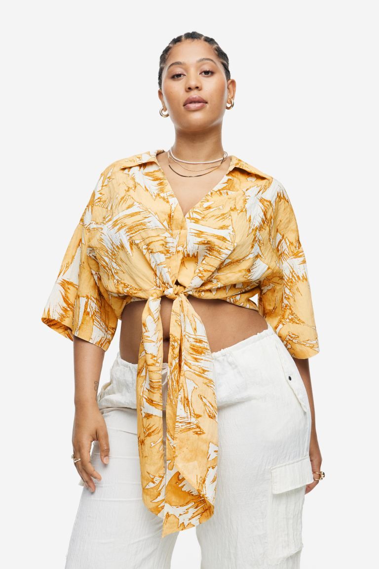 Blouse with Tie Detail | H&M (US + CA)