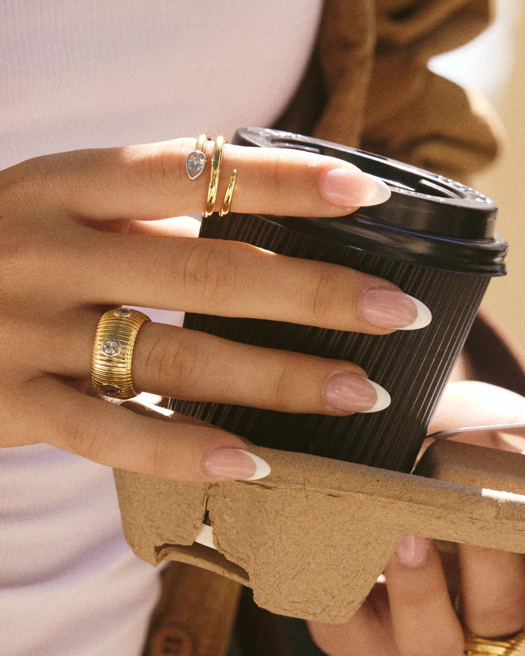 The Marais Coil Ring-Gold | Luv Aj Inc.