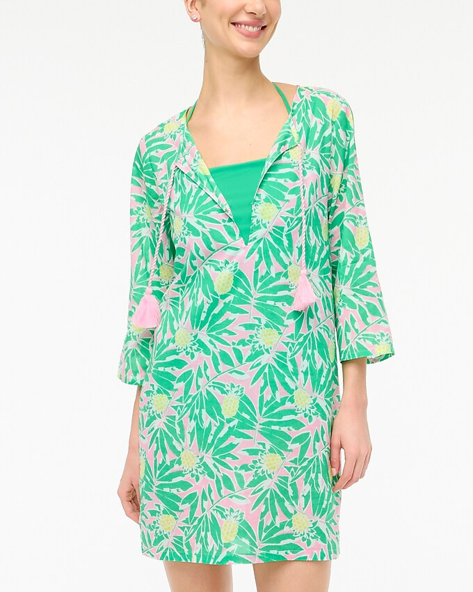 Printed cover-up tunic | J.Crew Factory
