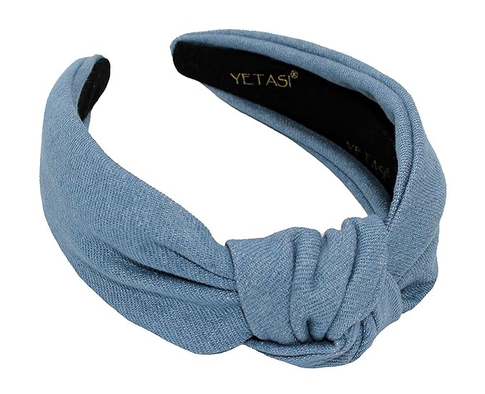 YETASI Head bands for Women's Hair are Trendy Denim Headbands for Women . Long Lasting Light Blue... | Amazon (US)