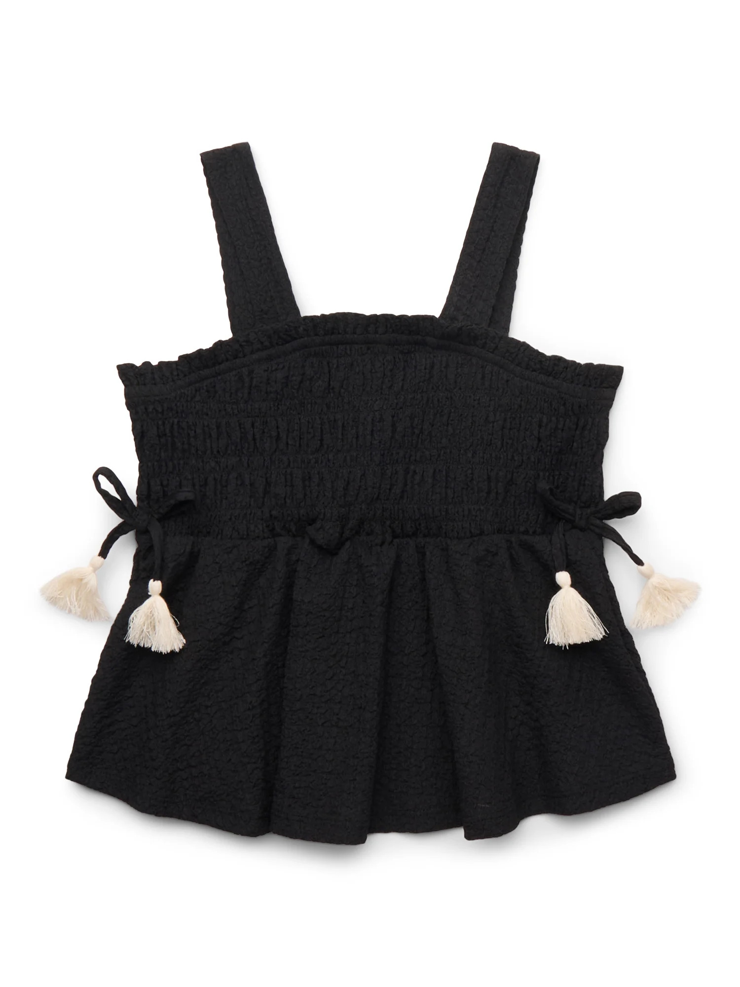 Wonder Nation Girls Tie Smocked Tank Top, Sizes 4-18 & Plus | Walmart (US)