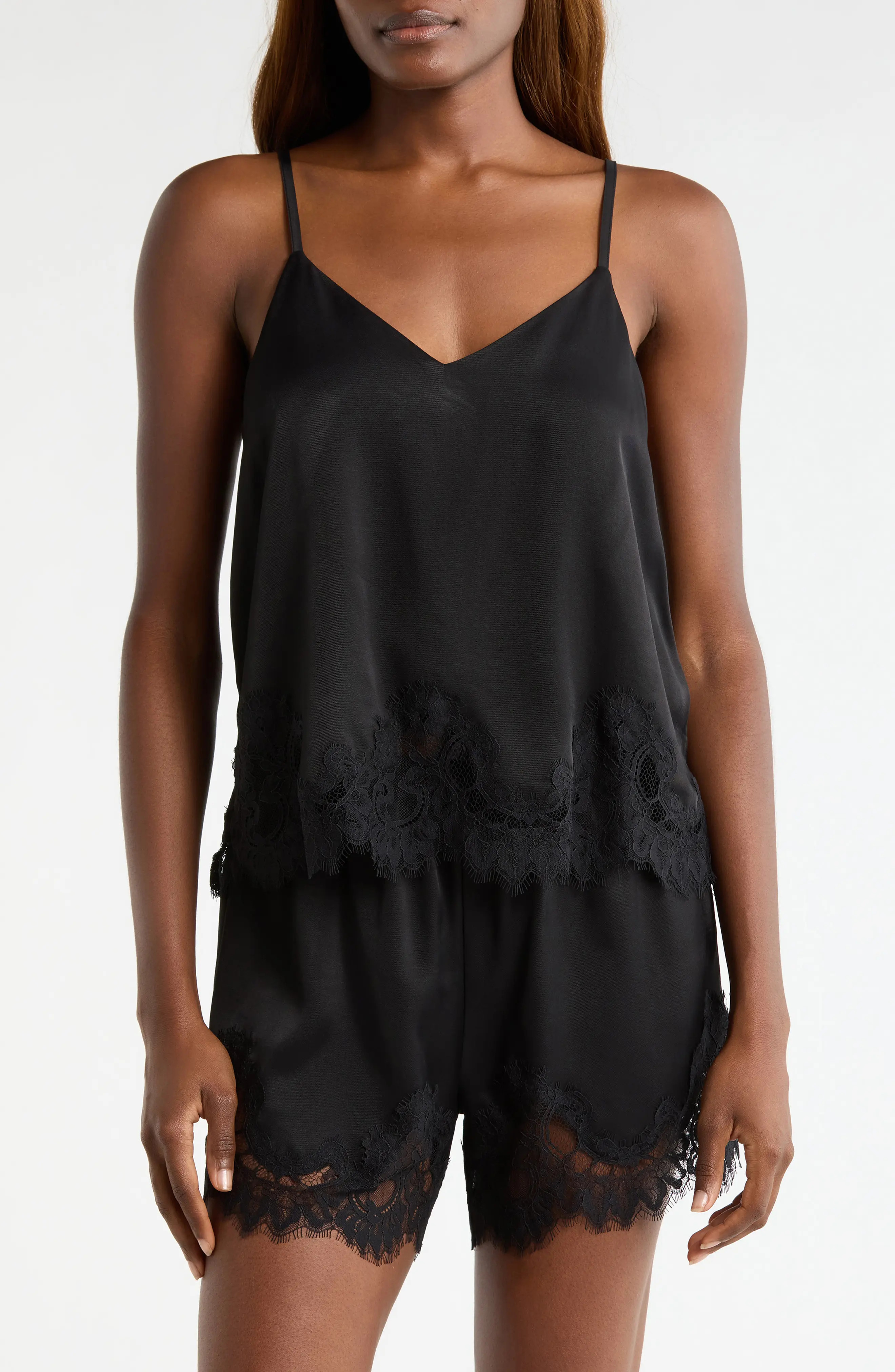 Nordstrom Midnight Lace Trim Camisole & Shorts (Women) | Nordstrom | Nordstrom