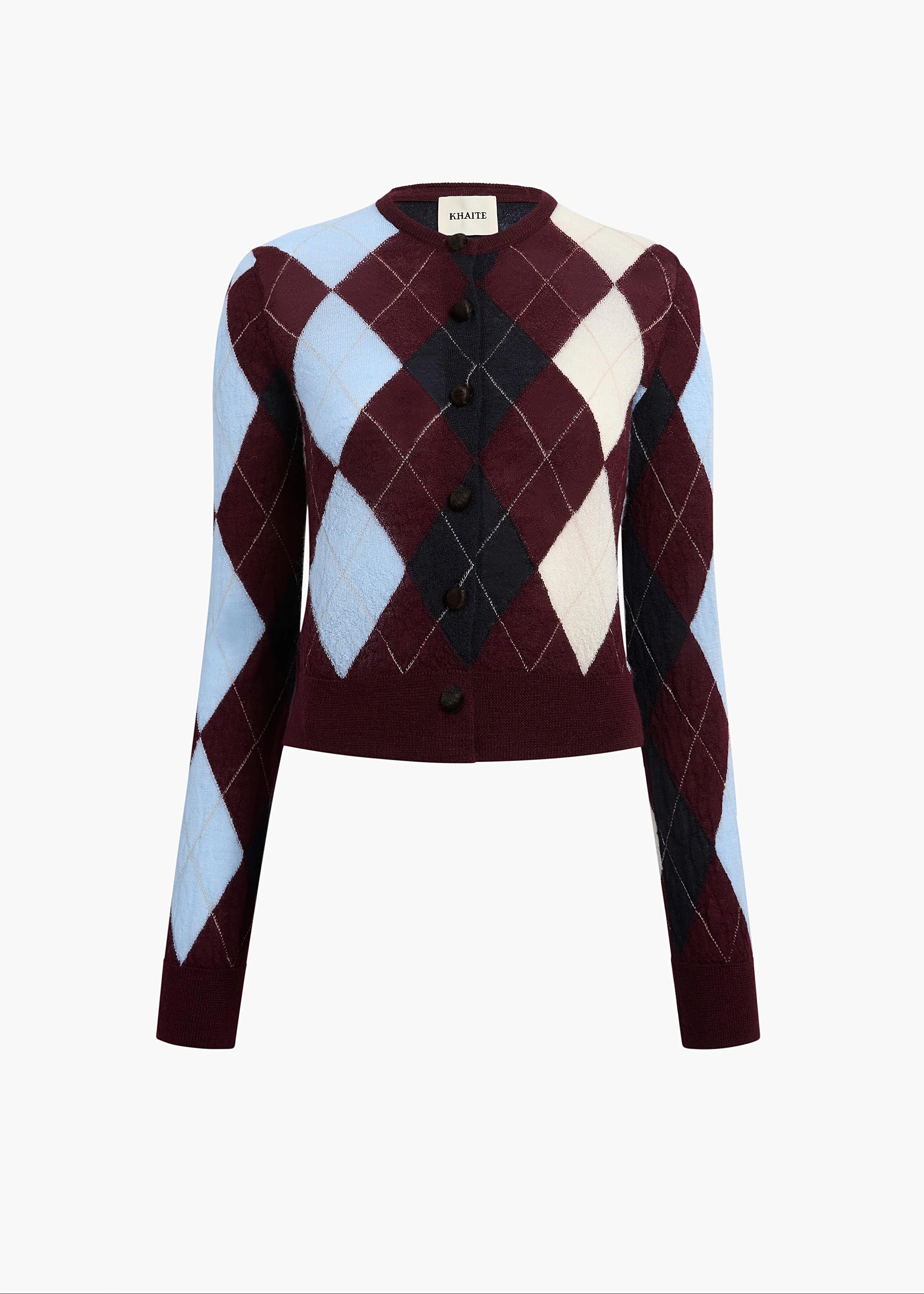 KHAITE - Charli Cardigan In Merlot Multi | Khaite