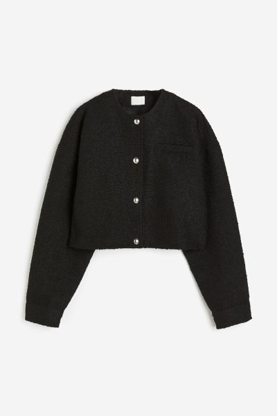 Oversized button-front jacket | H&M (UK, MY, IN, SG, PH, TW, HK)
