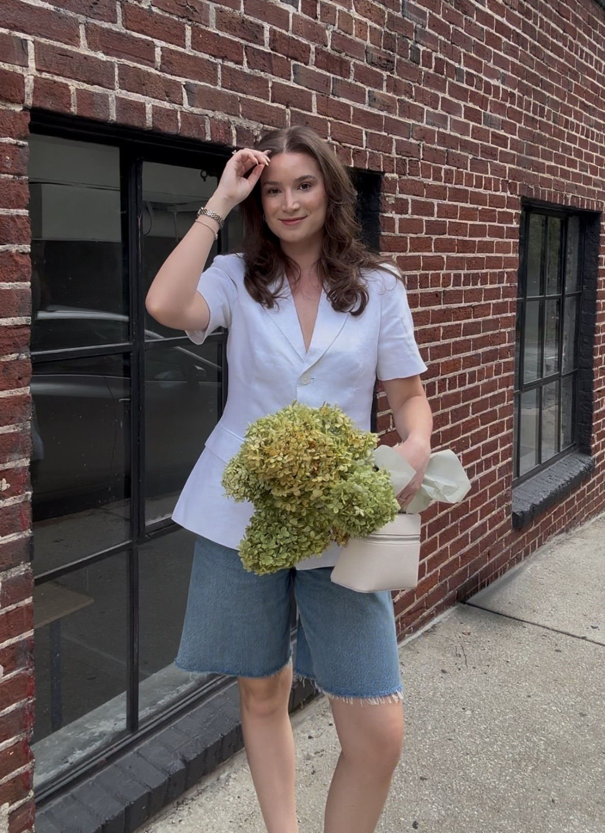 
Summer Outfit, chunky gold earrings, silver chunky earrings, statement accessories, casual chic, seasonal trends, outfit inspiration, stylish spring look, fashion essentials, daytime outfit, trendy summer attire, Abercrombie finds, Abercrombie jean shorts, Abercrombie summer new arrivals, summer outfit inspo, summer lunch date outfit inspo, striped, strapless tank top, low heels, early summer outfit inspo, summer transitional outfit, white blazer, black belt, midi shorts, kitten heels, white handbag, neutral outfit, mesh heels, Abercrombie blazer


#LTKItBag #LTKSeasonal #LTKShoeCrush