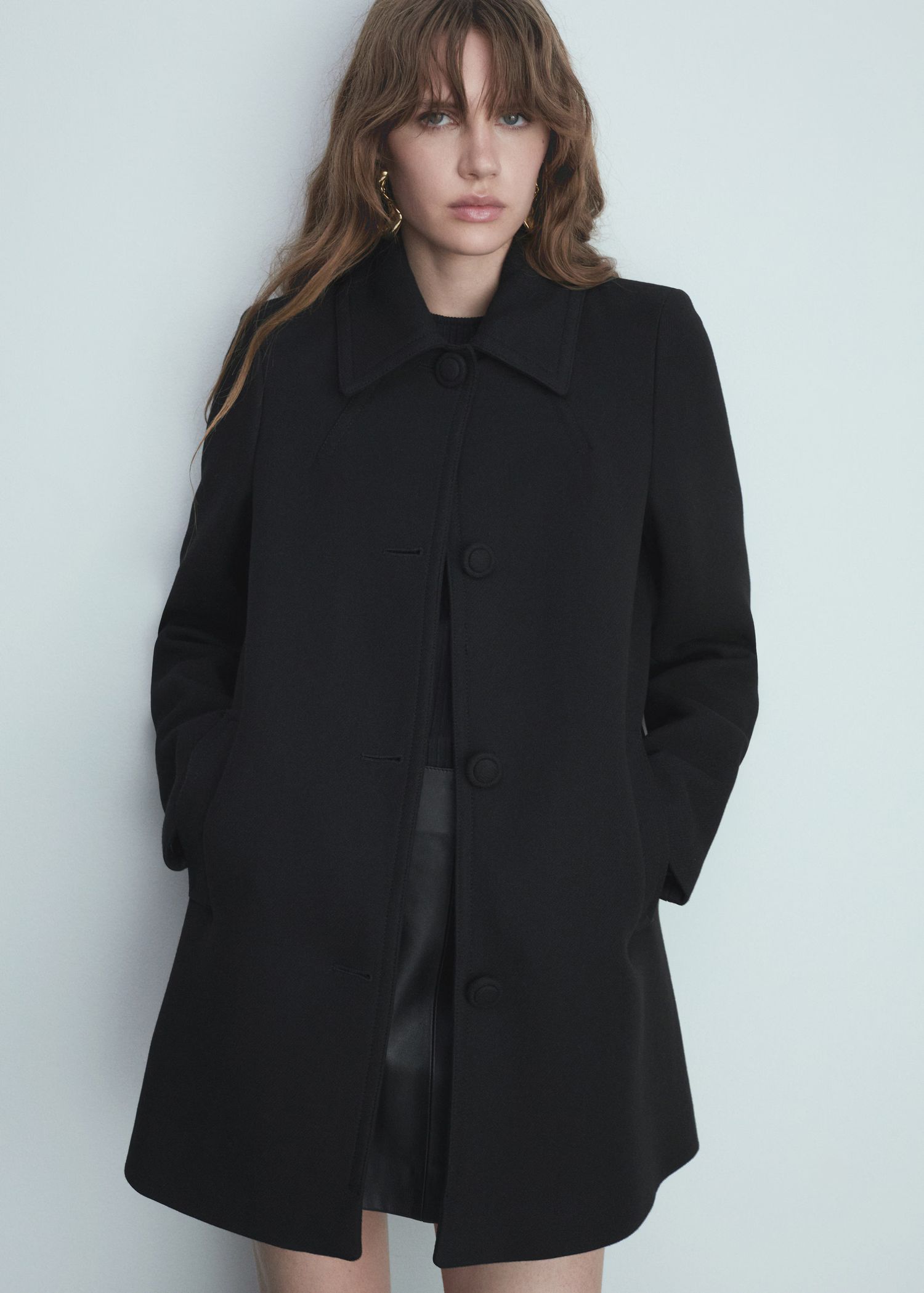 Straight button coat | MANGO (US)