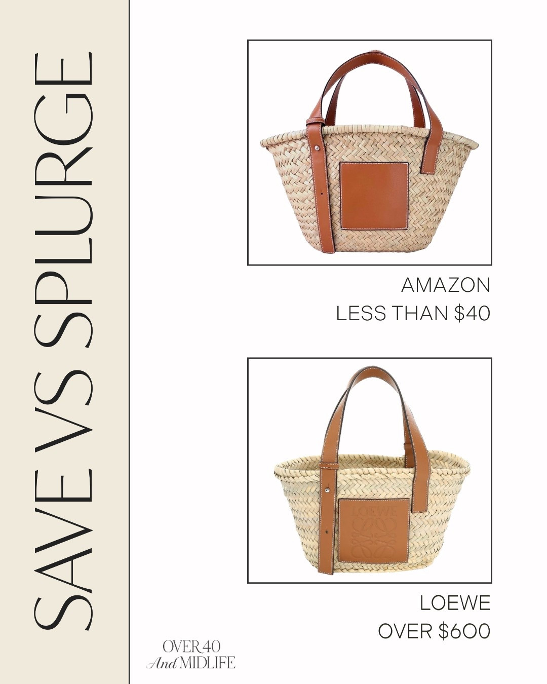 Save Vs Splurge - Amazon Fashion Finds ✨

save vs splurge // amazon fashion finds // save or splurge // amazon finds // amazon fashion // look for less // look for less purse // amazon essentials // amazon style // amazon handbags // neutral handbag // spring bag // spring handbags // summer bag // summer handbags // raffia bag // raffia tote // rattan bag // rattan tote

#LTKSeasonal #LTKootd #LTKOver40