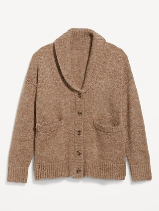 Heathered Cozy Shawl Cardigan Sweater for Women | Old Navy (US)