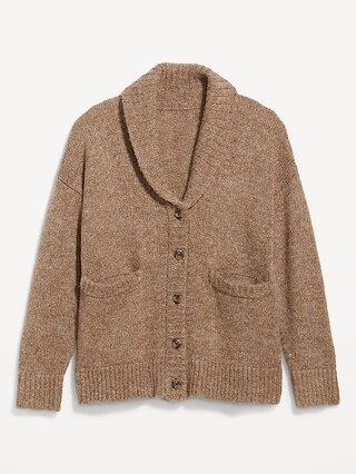 Heathered Cozy Shawl Cardigan Sweater for Women | Old Navy (US)