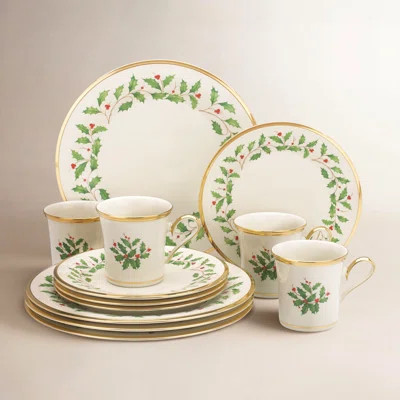 Lenox Holiday 12-Piece Plate & Mug Set | Wayfair North America