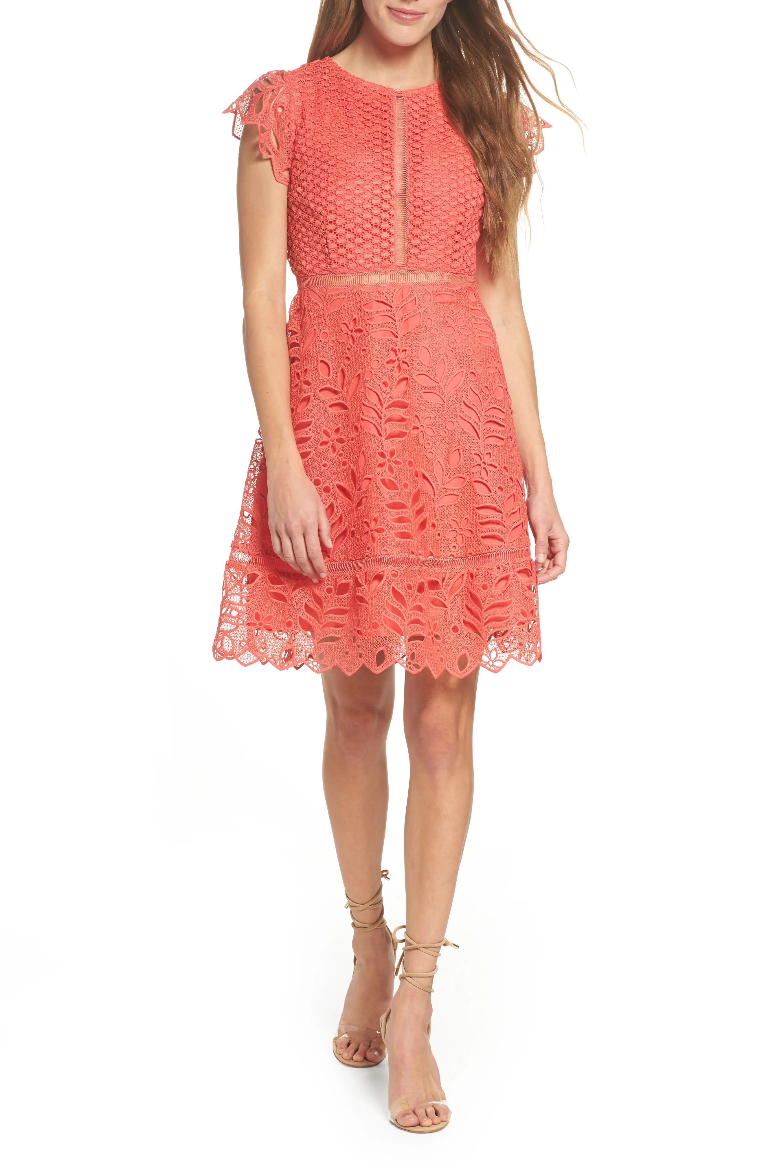 Ariane Mix Lace Dress | Nordstrom